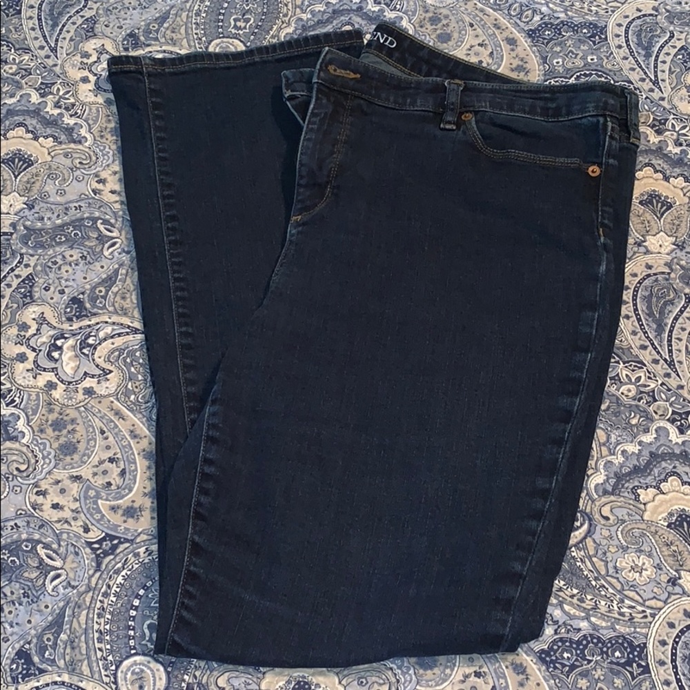 Lands’ End bootcut jeans women’s 18
